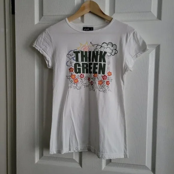 "Think Green" T-Shirt - Picture 1 of 7